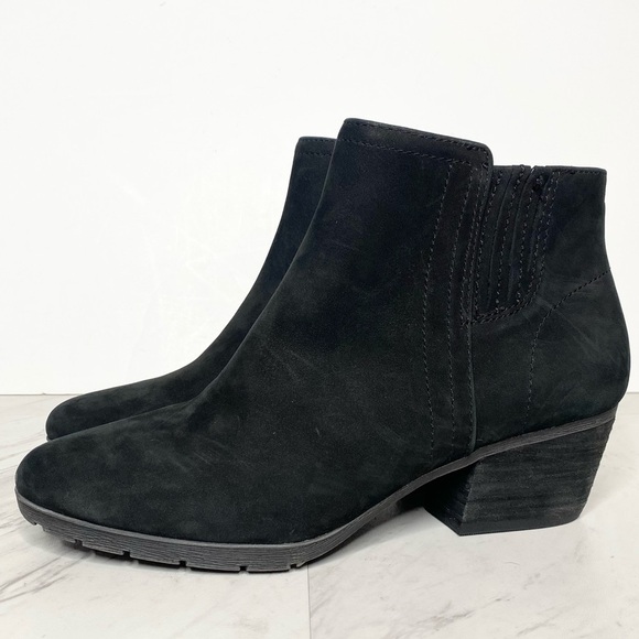 Blondo Valli Black Nubuck Waterproof Bootie 7 1/2 M - Picture 1 of 16